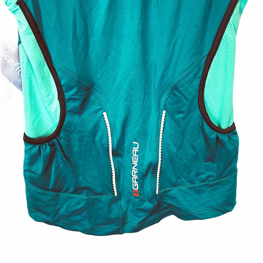 Garneau Icefit Reflective Cycling Tank Top Mint/Teal XS - Picture 3 of 10